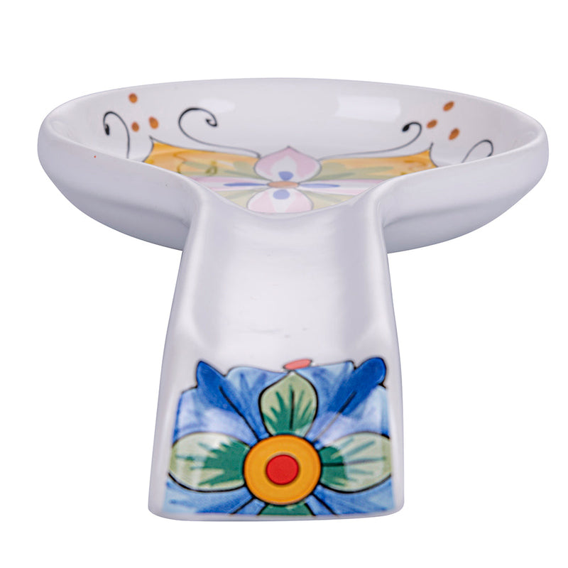 Poggiamestolo 27,8x12,4x3,5 cm  in Ceramica VdE Tivoli 1996 Infinito Pantelleria