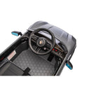 Macchina Elettrica per Bambini Porsche Taycan Turbo S 12V con Telecomando Bluetooth Luci LED e Tappetini Nero