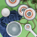 Piatto Fondo Ovale 36x26x7,5 cm  in Ceramica VdE Tivoli 1996 Occhio Marino