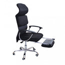 Poltrona da Ufficio Haley 59x63x118/128 h cm in Poliuretano Nero