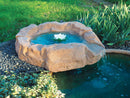 Roccia Artificiale con Sorgente 75x90x20 cm per Laghetti da Giardino in Vetroresina