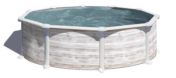 Piscine Hors Sol Ronde Ø350xh132 cm en Acier et PVC Gre Greenland acquista