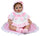 Poupée Reborn Femme Vinyle Réaliste 30cm Assis Kidfun Real Baby Dottie