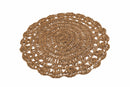 Set 6 Tovagliette Tonda Ø38 cm Villa d'Este Home Tivoli Uncinetto Chocolate