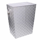 Cesto Portabiancheria in poliestere bianco rettangolare cm 40x30xh53