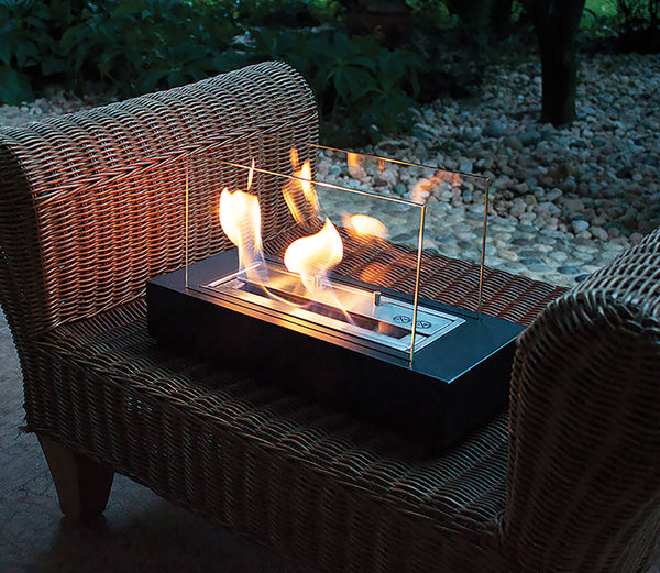 Camino a Bioetanolo da Tavolo 40x16,5x24 cm 1500W 1L Cremona Nero prezzo