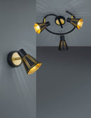 Faretto da Interno  E14 in Metallo Nero Opaco