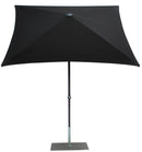 Ombrellone da Giardino 2x2 m Palo Ø38 mm in Alluminio Tessuto Olefin Trend Nero