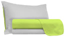 Set Lenzuola Sopra Sotto e Federe Doubleface Acido\/Grigio Chiaro Varie Misure
