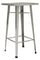 Table de Jardin Haute Carrée en Tôle 60x60 cm Vorghini Argent