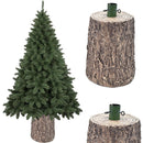 Base Supporto per Albero di Natale a Tronco 33x23x50 cm Universale in Resina      