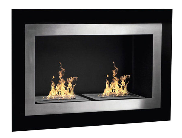 prezzo Cheminée Bioéthanol Murale 90x17x55 cm Beijing Noir