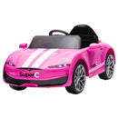 Macchina Elettrica per Bambini 12V Auto Super-C Rosa