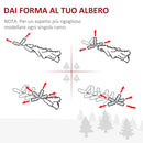 Albero di Natale Artificiale 150 cm in Fibra Ottica Foltissimo con 180 LED 