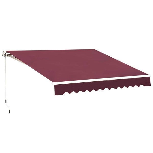 online Auvent 295x250 cm en Aluminium et Polyester Rouge Foncé