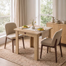 Tavolo da Pranzo Pieghevole per 4 Persone 140x70x77 cm in Truciolato Rovere      