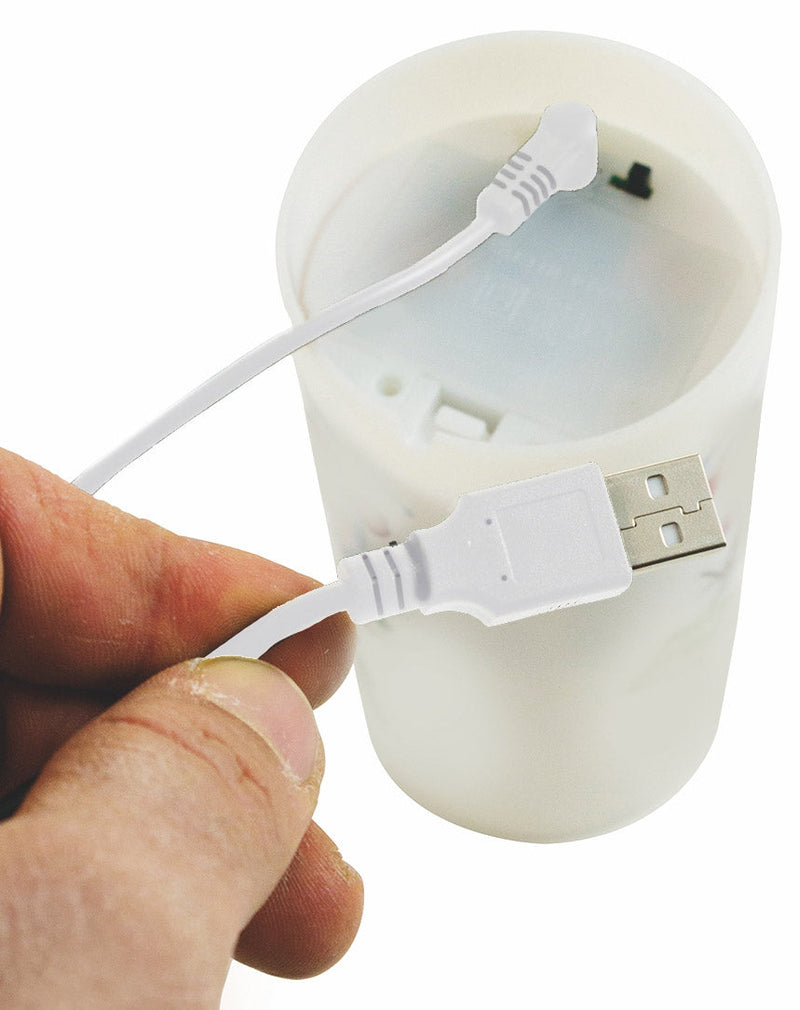 Proiettore Laser a Batteria Led Neve Luci Natalizie da Interno Soriani Candela