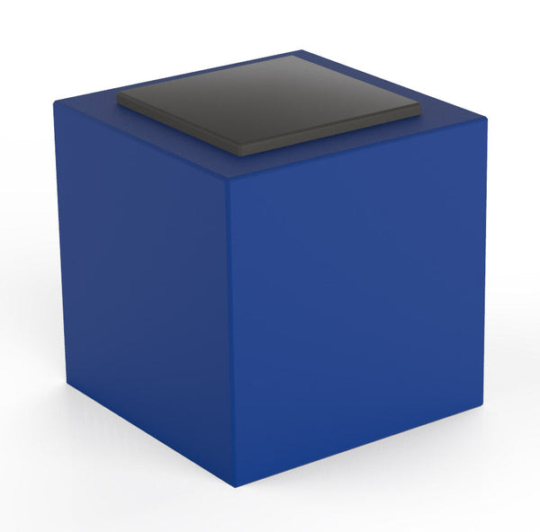sconto Pouf da Giardino 50x50 cm con Cuscino in Resina Arkema Iris Comfort Blue