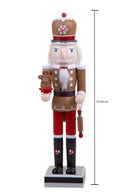 Schiaccianoci di Natale Candy H38 cm in Legno