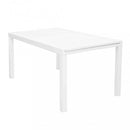 Tavolo Formentera 160/240x90x75 h cm in Alluminio Bianco