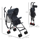 Passeggino Leggero Pieghevole per Bambini 3-36 Mesi   Blu Scuro