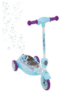 Monopattino Elettrico a Batteria 3 Ruote per Bambini Sparabolle con Licenza Disney Frozen