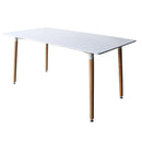 Tavolo da Cucina 160x80x74 cm in legno Bianco