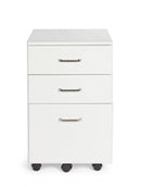 Cassettiera Nadir 3 Cassetti Frassino Bianco in Legno