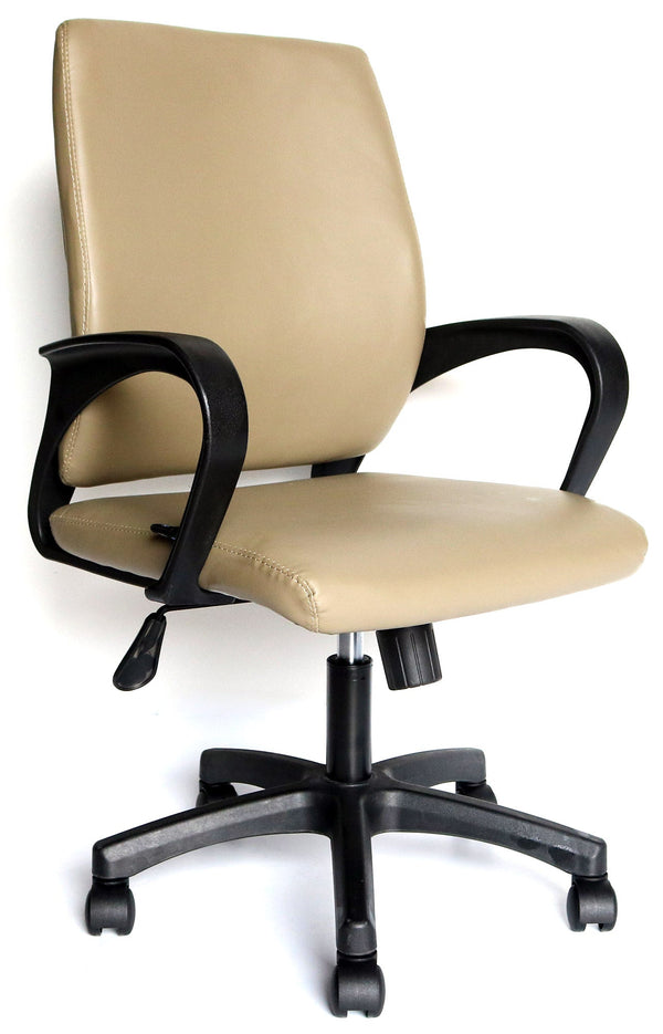 online Chaise de bureau en similicuir Vandi Tortora