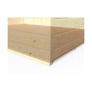 Casetta Box da Giardino per Attrezzi 2,89x2,02m con Pavimento in Legno Abete 12mm Lopun