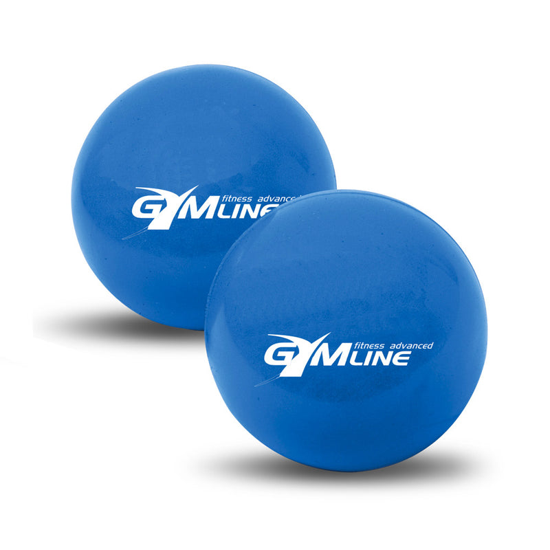 Coppia di Palle Gymball da 500 gr per Esercizi di Mobilità Blu