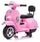 Piaggio Mini Vespa PX150 Électrique 6V pour Enfants Rose