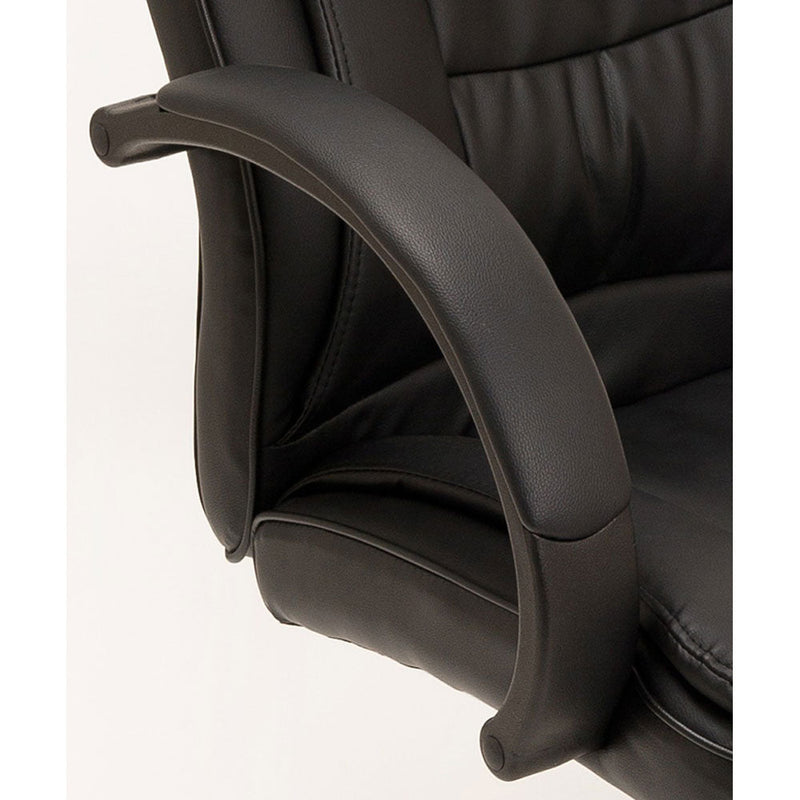 Coppia di Sedie Poltroncine Visitatore in Similpelle da Ufficio Bozzini Smoke Nero