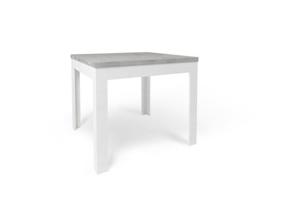 prezzo Tavolo Allungabile 90/180x90x75 cm Cemento e Ossido Bianco