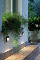 Faretto Segnapassi a Semi Incasso da Esterno a LED Piccolo Sovil Geo Square Marrone