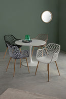 Tavolo Ø100x75h cm Bloom Bianco Opaco
