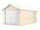 Cabane de Jardin en Tôle d'Acier 360x1064x307 cm Beige
