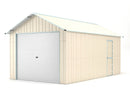 Casetta Box da Giardino in Lamiera di Acciaio 360x1064x307 cm Beige