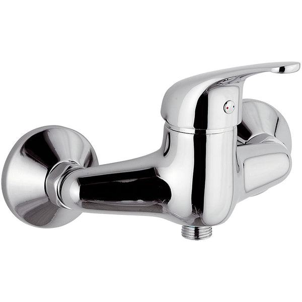 sconto Mariani Epic Laiton Chromé Mitigeur de Douche Externe à Levier Unique