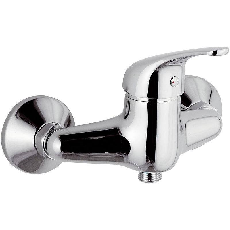 Rubinetto Miscelatore Monocomando Doccia Esterno in Ottone Mariani Epic Cromato