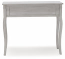 Consolle 2 Cassetti 90x38x78 cm in Legno Soriani Grigio Anticato