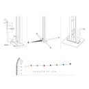 Doccia Solare da Esterno Giardino 40L Miscelatore e Doccetta Mobile Arkema Dada Grigio Antracite