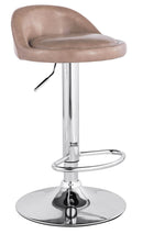 Sgabello con Alzata a Gas e Seduta Girevole in Similpelle Motti Madison Beige