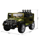 Macchina Elettrica per Bambini 12V Fuoristrada Verde 