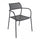 Chaise de jardin empilable Windsor 56x56x78 h cm en acier anthracite
