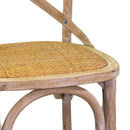 Sedia in Legno di Olmo 51x55H46,5/89cm Cross Naturale