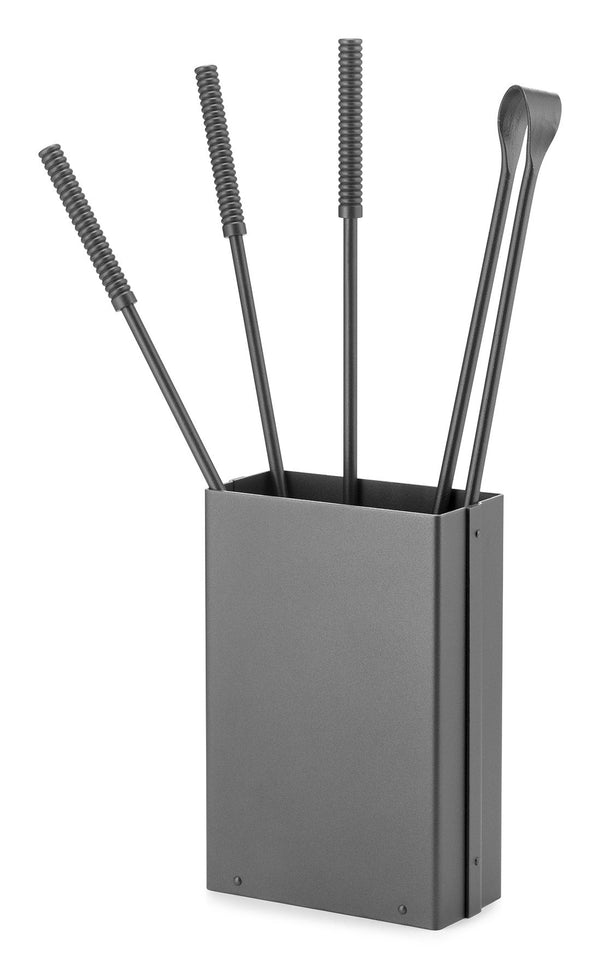 online Ensemble de cheminée 4 pièces avec tonneau 20x10x60 cm en fer Belfer 3010 anthracite
