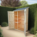 Casetta Box da Giardino 1,2x0,6 m con Pavimento in Legno Picea Massello 16mm Eden