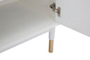 Mobile Luxy 120x45x75 cm in Legno e MDF e in Ferro Bianco e Oro