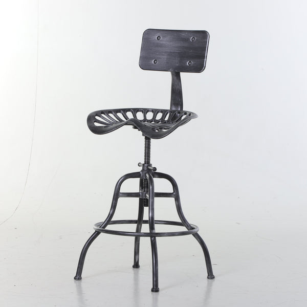 Tabouret réglable pivotant en acier gris prezzo